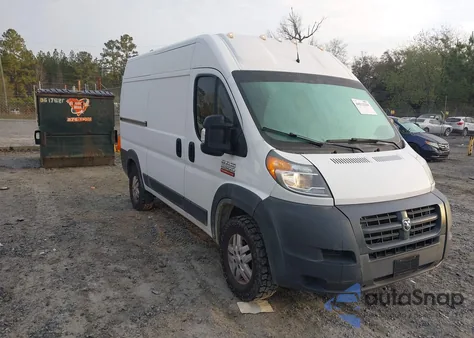 2018 Ram Promaster 2500 High Roof 136 Wb from USA, damaged, VIN 3C6TRVCG2JE117474